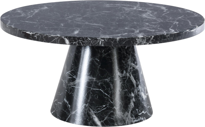 Omni Black Faux Marble Coffee Table