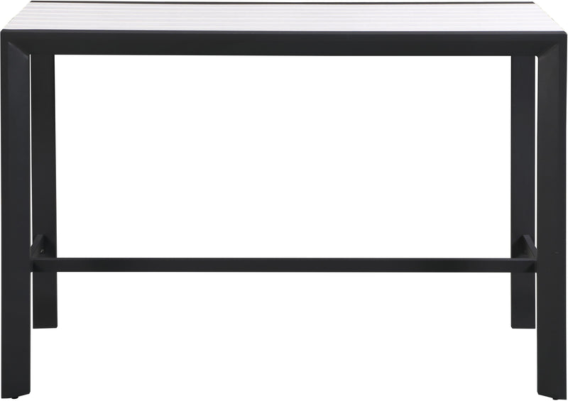 Nizuc White manufactured wood Outdoor Patio Aluminum Rectangle Bar Table