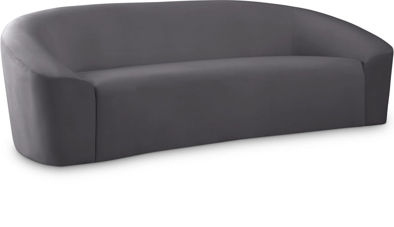 Riley Grey Velvet Sofa