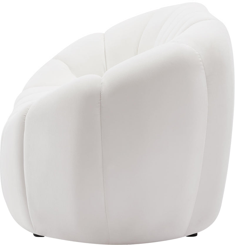Elijah Cream Velvet Sofa