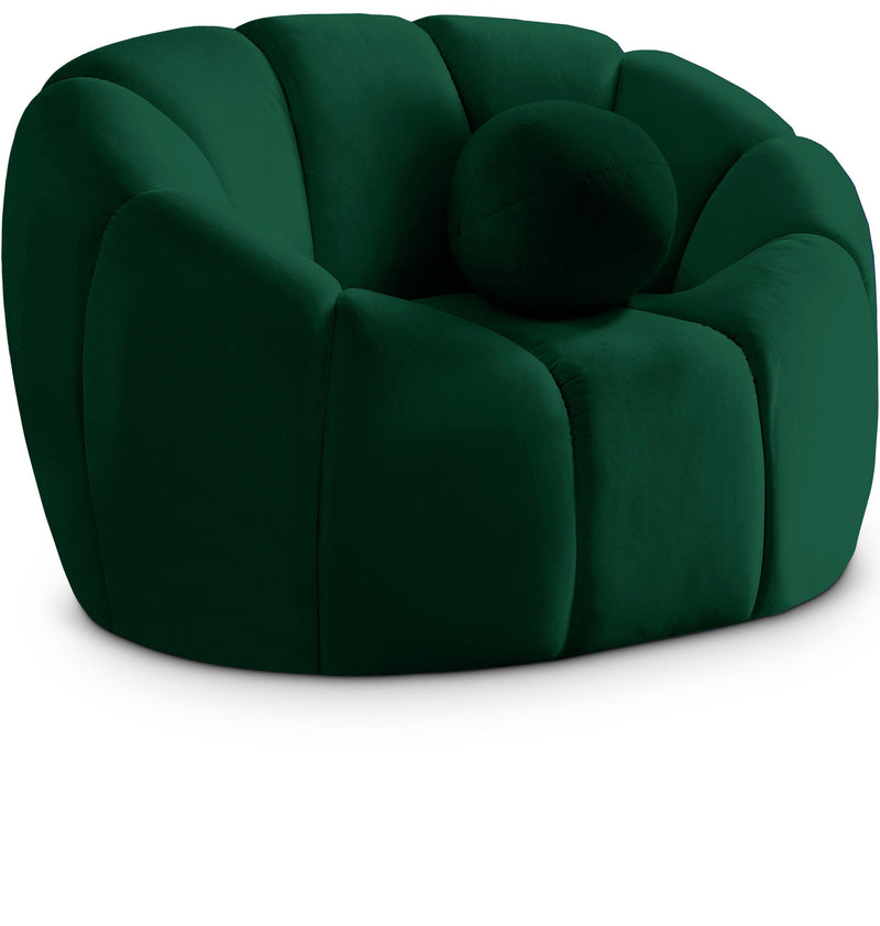 Elijah Green Velvet Chair