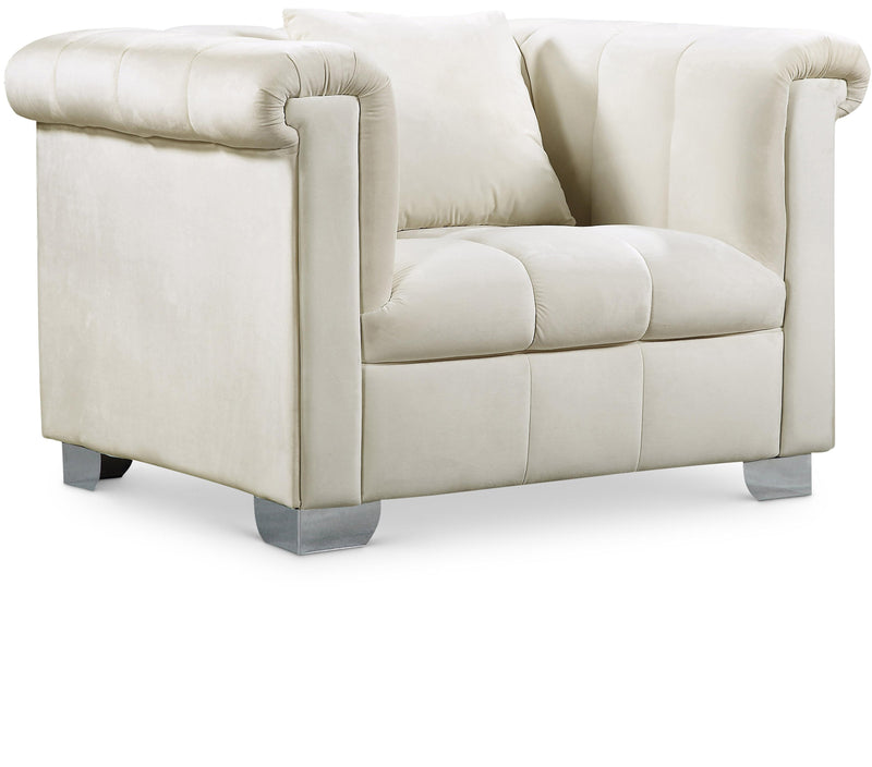 Kayla Cream Velvet Chair