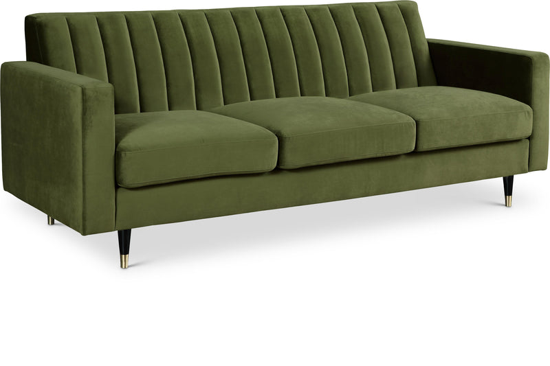 Lola Olive Velvet Sofa