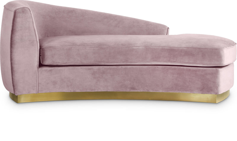 Julian Pink Velvet Chaise