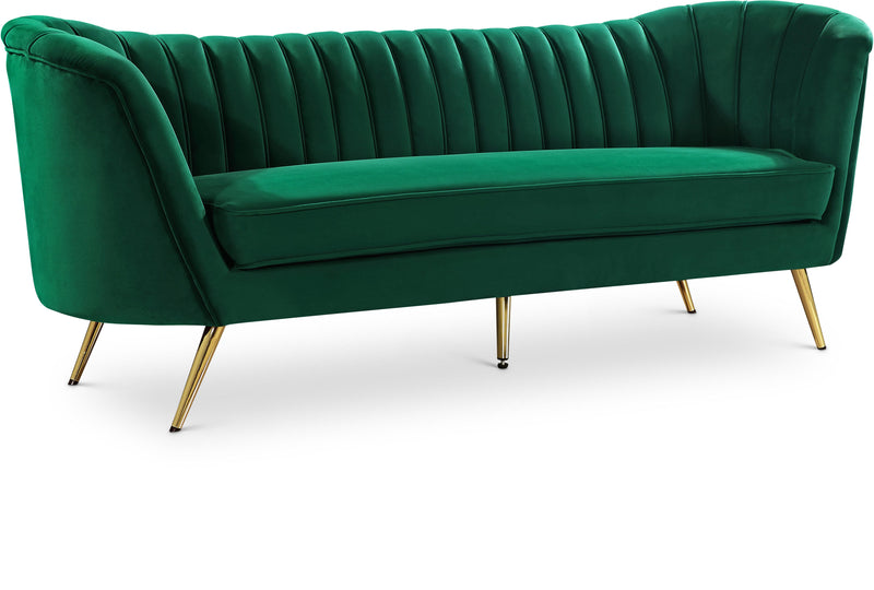 Margo Green Velvet Sofa