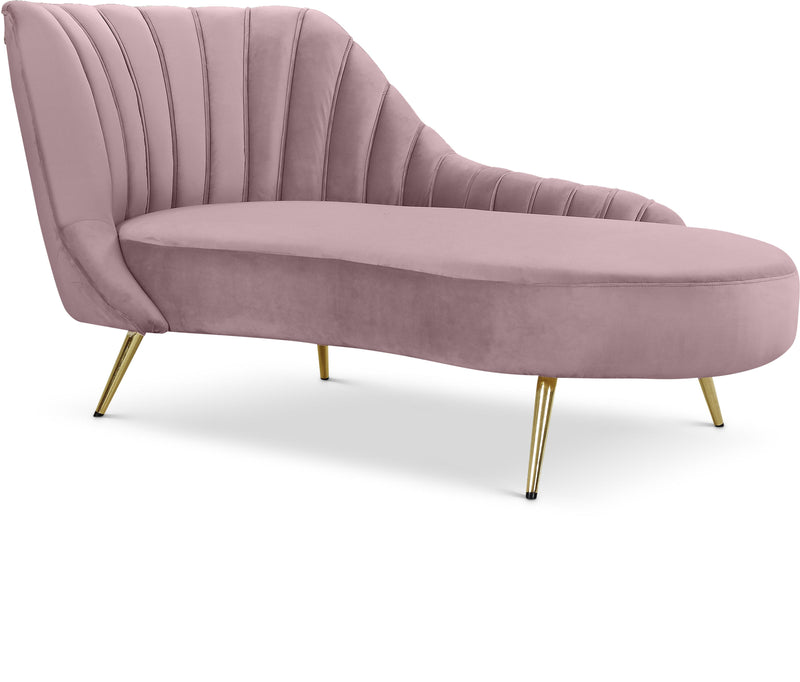 Margo Pink Velvet Chaise