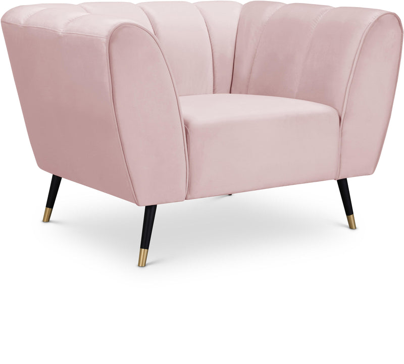 Beaumont Pink Velvet Chair
