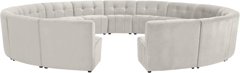 Limitless Cream Velvet 15pc. Modular Sectional