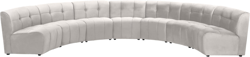 Limitless Cream Velvet 7pc. Modular Sectional