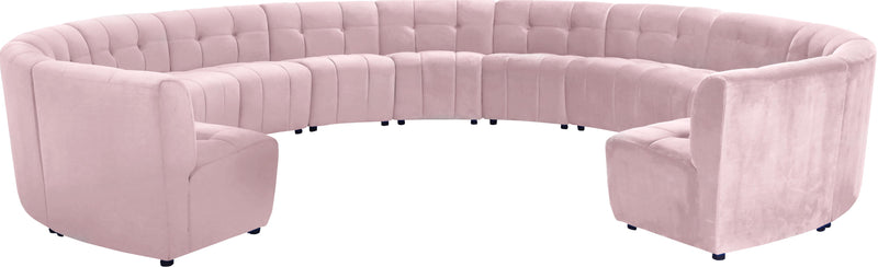 Limitless Pink Velvet 13pc. Modular Sectional