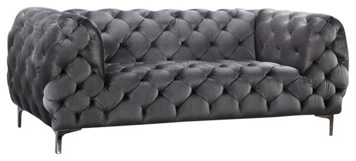 Mercer Velvet Loveseat - Thumbnail 2