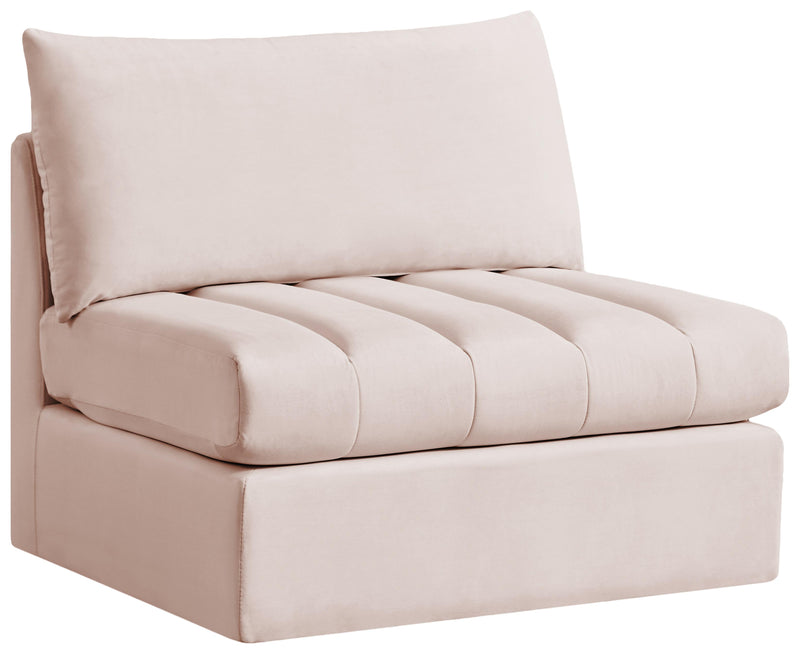 Jacob Pink Velvet Armless