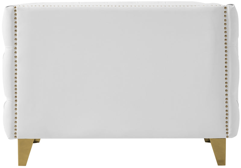 Michelle White Faux Leather Chair