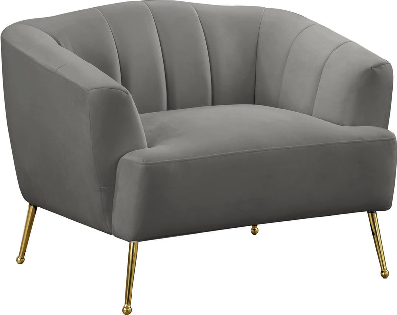 Tori Grey Velvet Chair