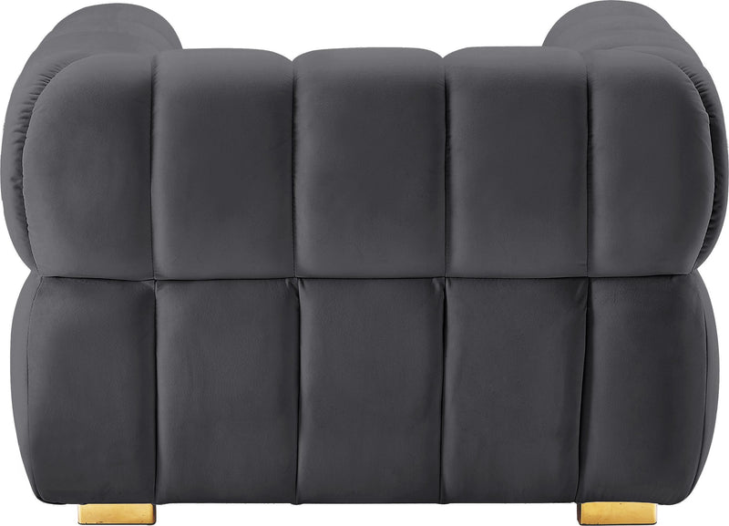 Gwen Grey Velvet Chair