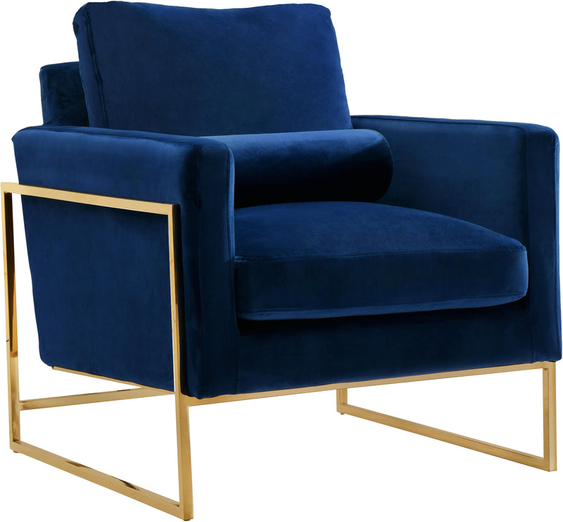 Mila Navy Velvet Chair