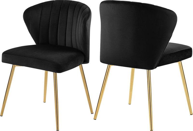 Finley Black Velvet Dining Chair