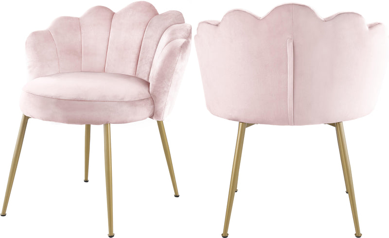 Claire Pink Velvet Dining Chair