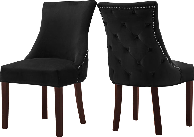 Hannah Black Velvet Dining Chair