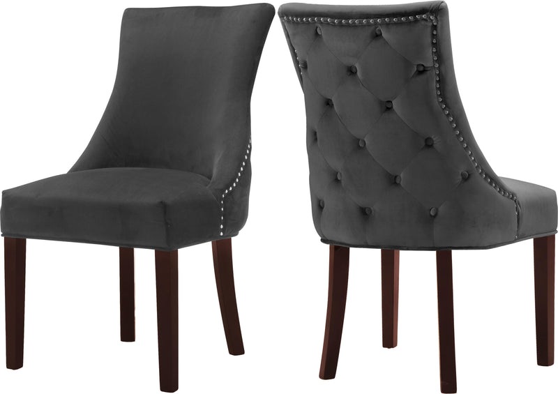 Hannah Grey Velvet Dining Chair