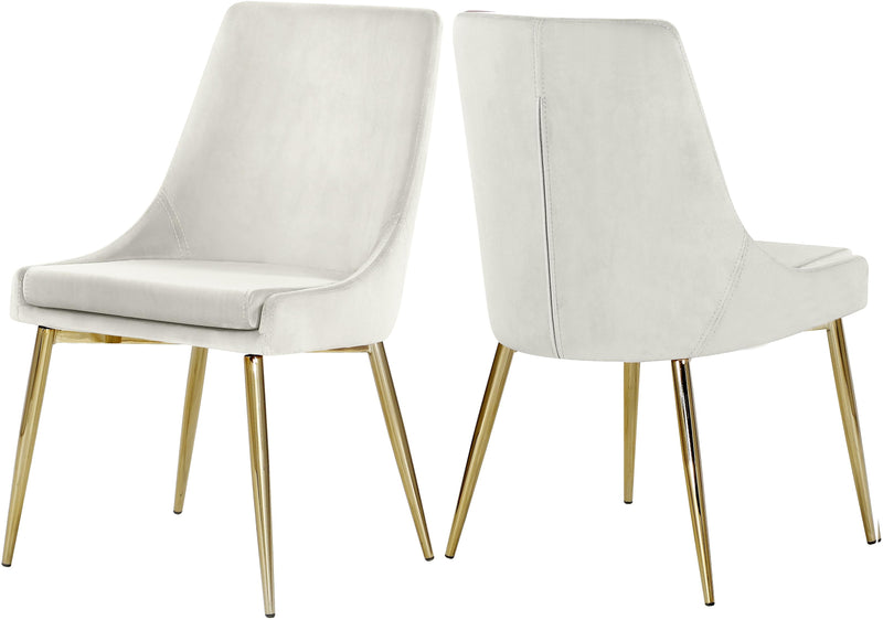 Karina Cream Velvet Dining Chair