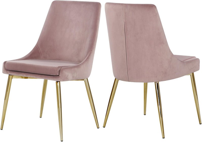 Karina Pink Velvet Dining Chair