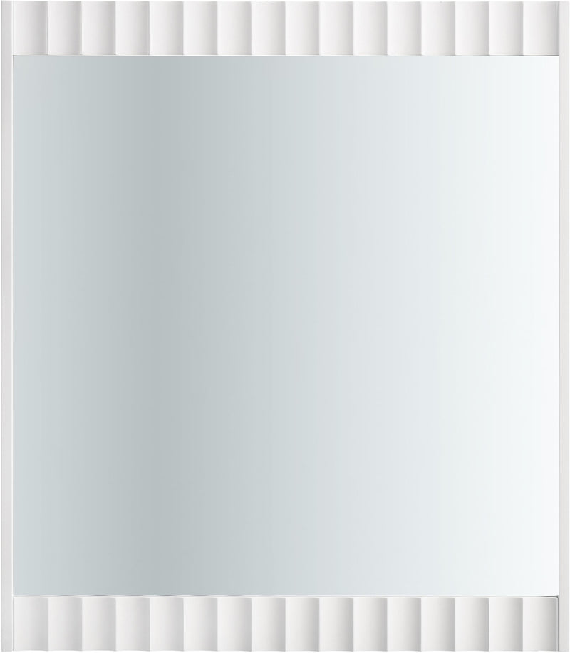 Modernist White Gloss Mirror