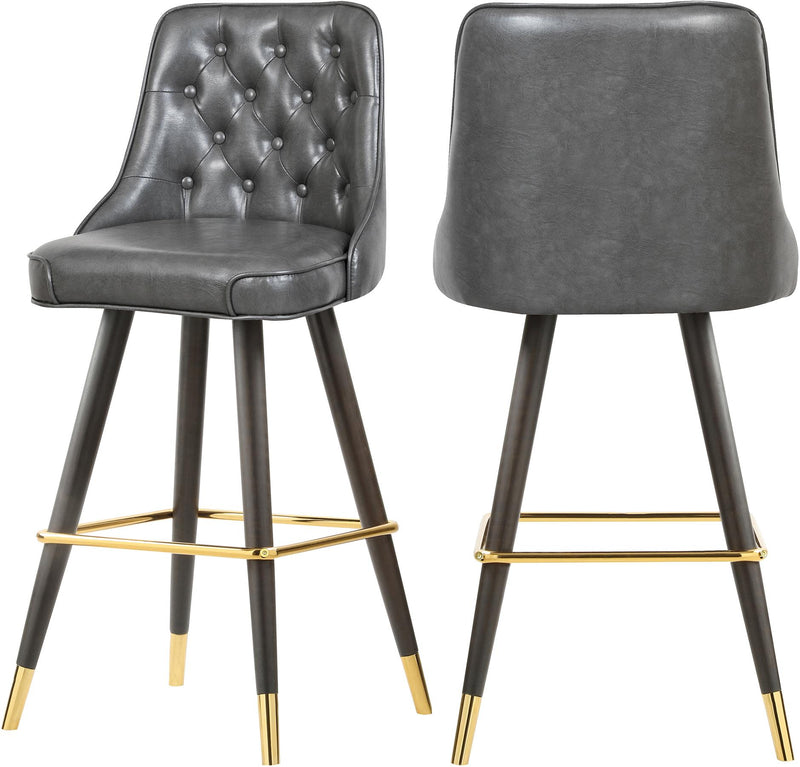 Portnoy Grey Faux Leather Counter/Bar Stool