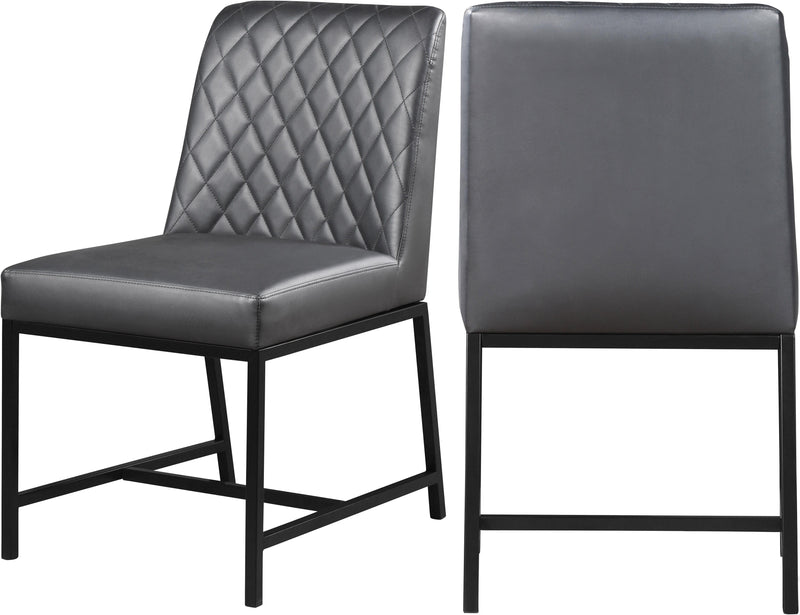 Bryce Grey Faux Leather Dining Chair