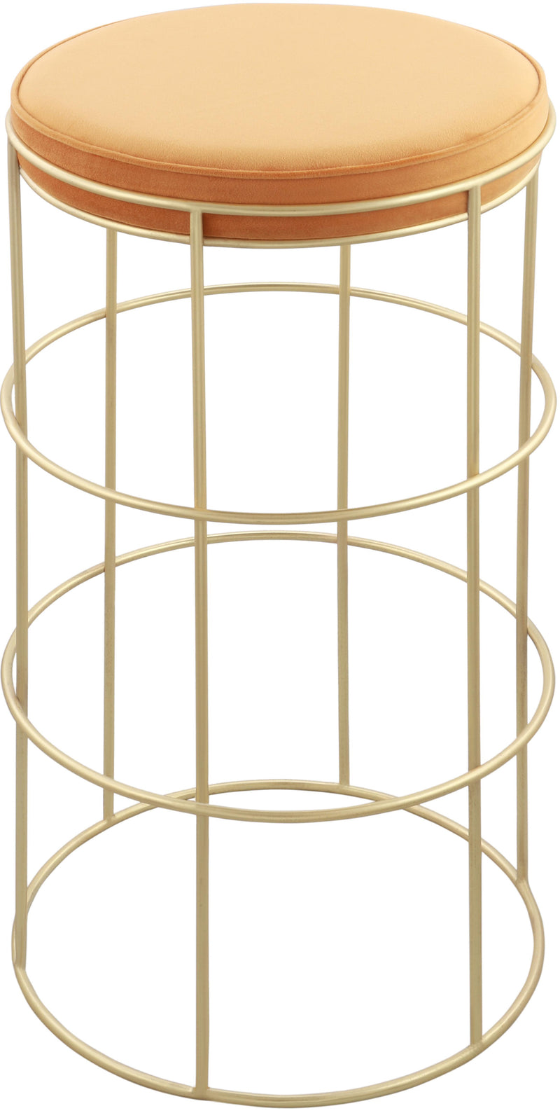 Rebar Mango Velvet Counter Stool
