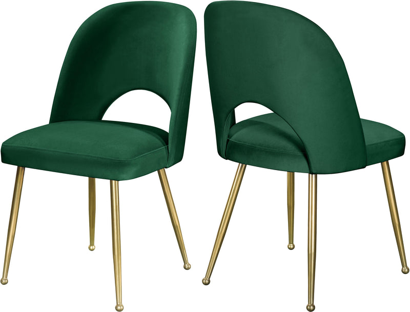 Logan Green Velvet Dining Chair