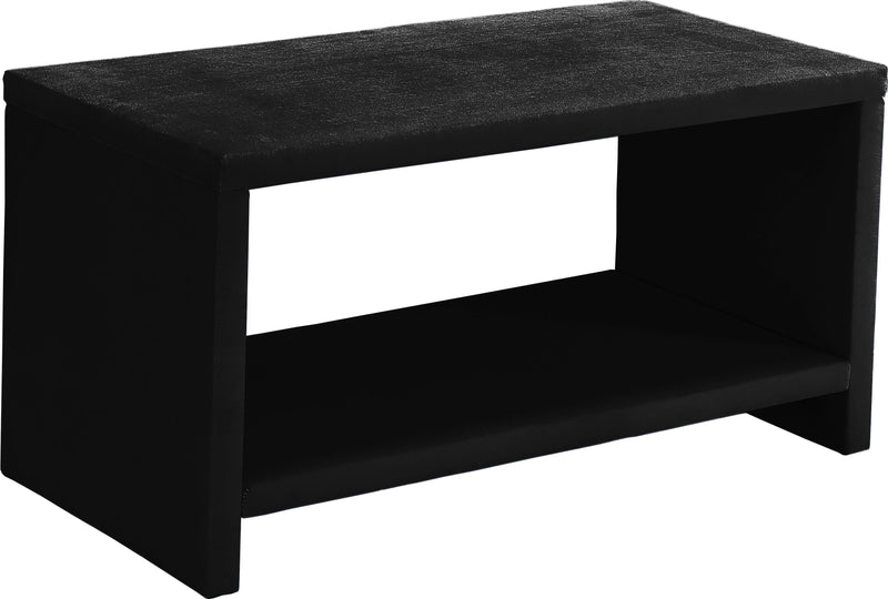 Cleo Black Velvet Night Stand