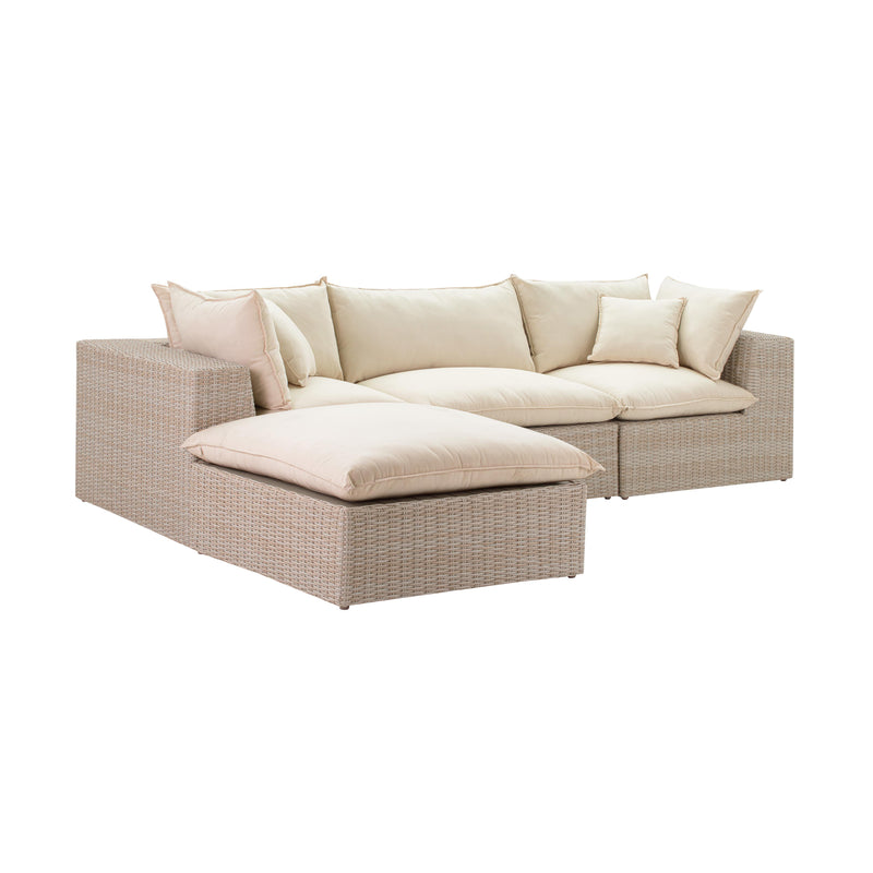 Cali Natural Wicker Outdoor Modular Sectional