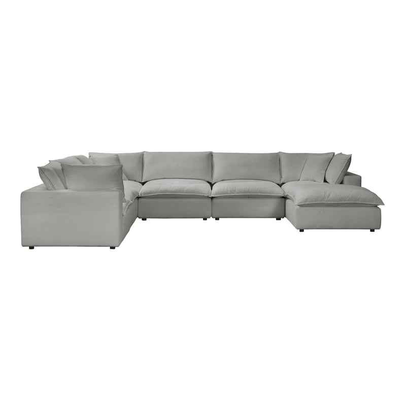 Cali Slate Modular Large Chaise Sectional