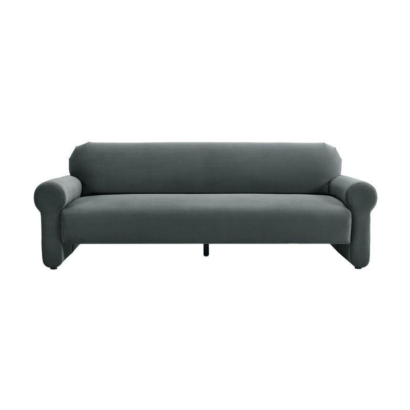 Keelee Grey 84 Inch Velvet Sofa 8