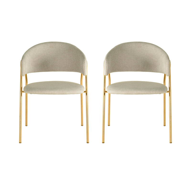 Lara Cream Dining Chair by Inspire Me! Home Decor - Set of 2