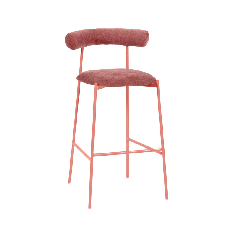 Liliana Mauve Velvet Bar Stool