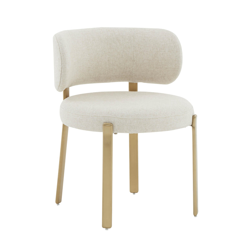Margaret Cream Linen Dining Chair