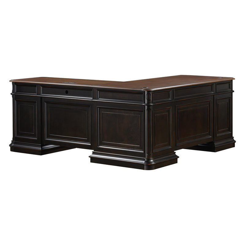 Roanoke Black L Desk