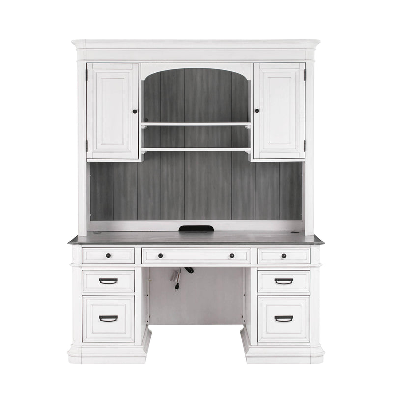 Roanoke White Credenza & Hutch SET