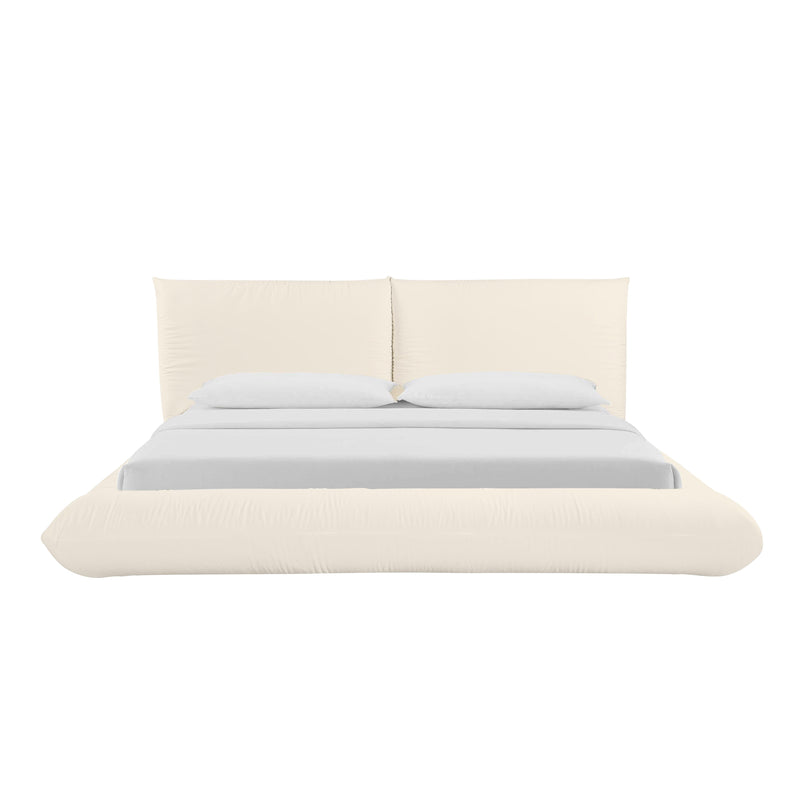 Romp Cream 100% Recycled Linen King Bed