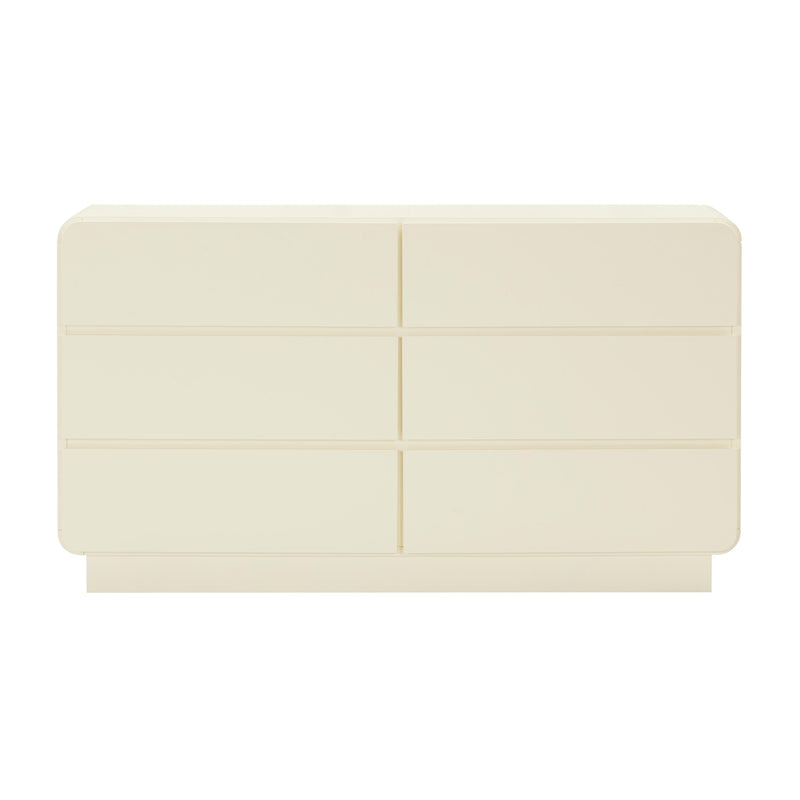 Sagura Cream 6-Drawer Dresser