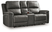 Bleckley Power Reclining Loveseat with Console - Luxe Home Furnishings (Jersey City, NJ)