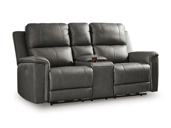 Bleckley Power Reclining Loveseat with Console - Luxe Home Furnishings (Jersey City, NJ)