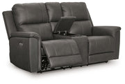 Bleckley Power Reclining Loveseat with Console - Luxe Home Furnishings (Jersey City, NJ)