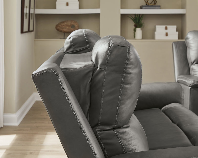 Bleckley Power Reclining Loveseat with Console - Luxe Home Furnishings (Jersey City, NJ)
