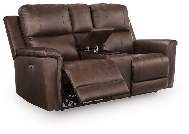Bleckley Power Reclining Loveseat with Console - Luxe Home Furnishings (Jersey City, NJ)