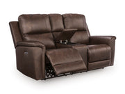 Bleckley Power Reclining Loveseat with Console - Luxe Home Furnishings (Jersey City, NJ)