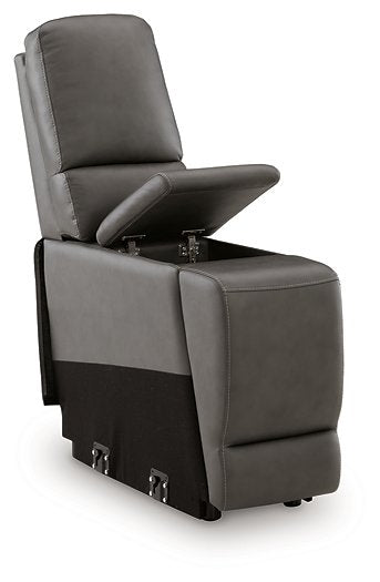 5Z - Pittson Power Reclining Sectional Loveseat with Console - Luxe Home Furnishings (Jersey City, NJ)