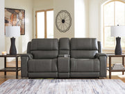 5Z - Pittson Power Reclining Sectional Loveseat with Console - Luxe Home Furnishings (Jersey City, NJ)